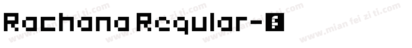 Rachana Regular字体转换